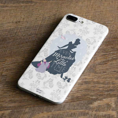 Disney Cinderella Miracles Take Time Silhouette iPhone 8 Plus Skin